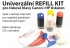Univerzální barevný refill kit pro tiskové hlavy Canon a HP 